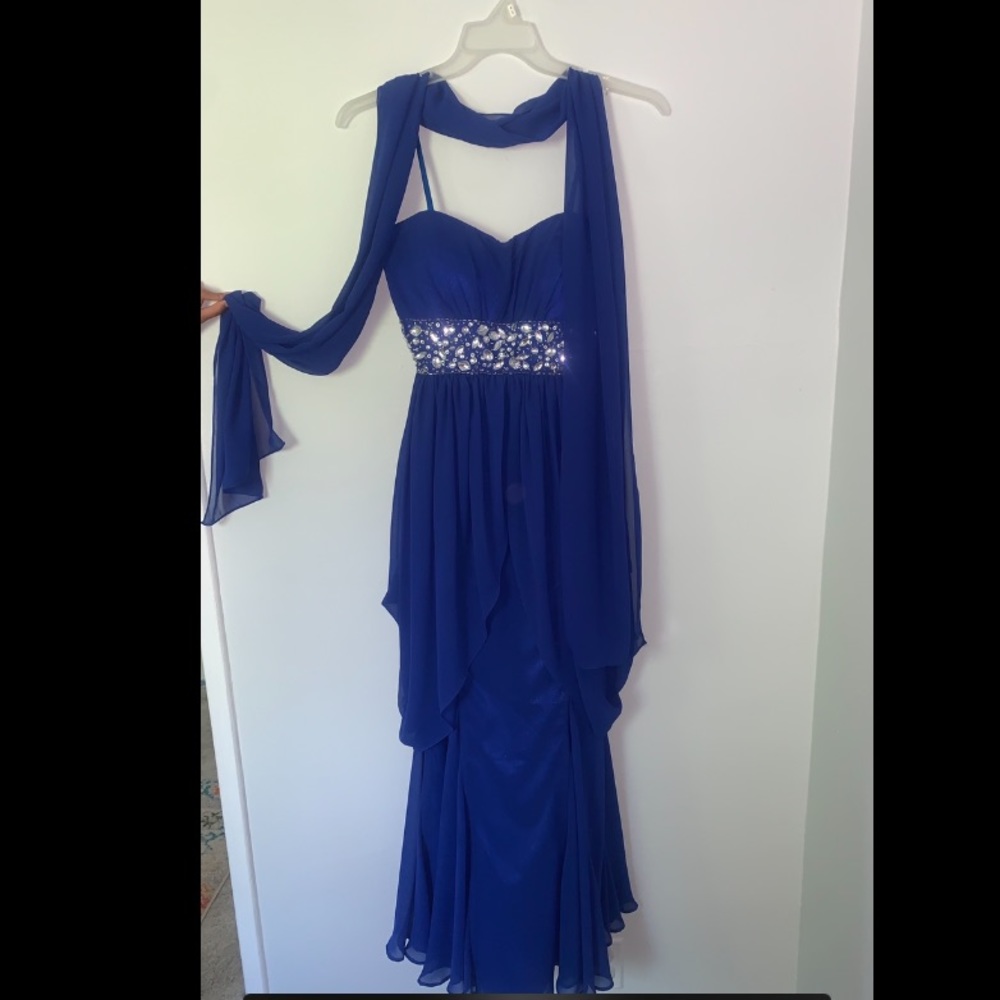 Floor length prom dress